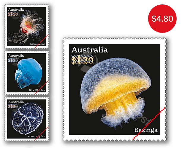 Jellyfish: Underwater Wonders set of stamps