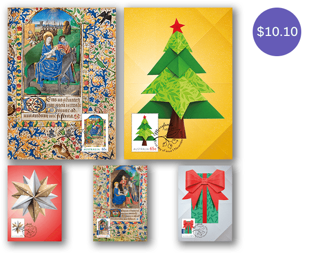 Christmas 2019 maxicard set of five