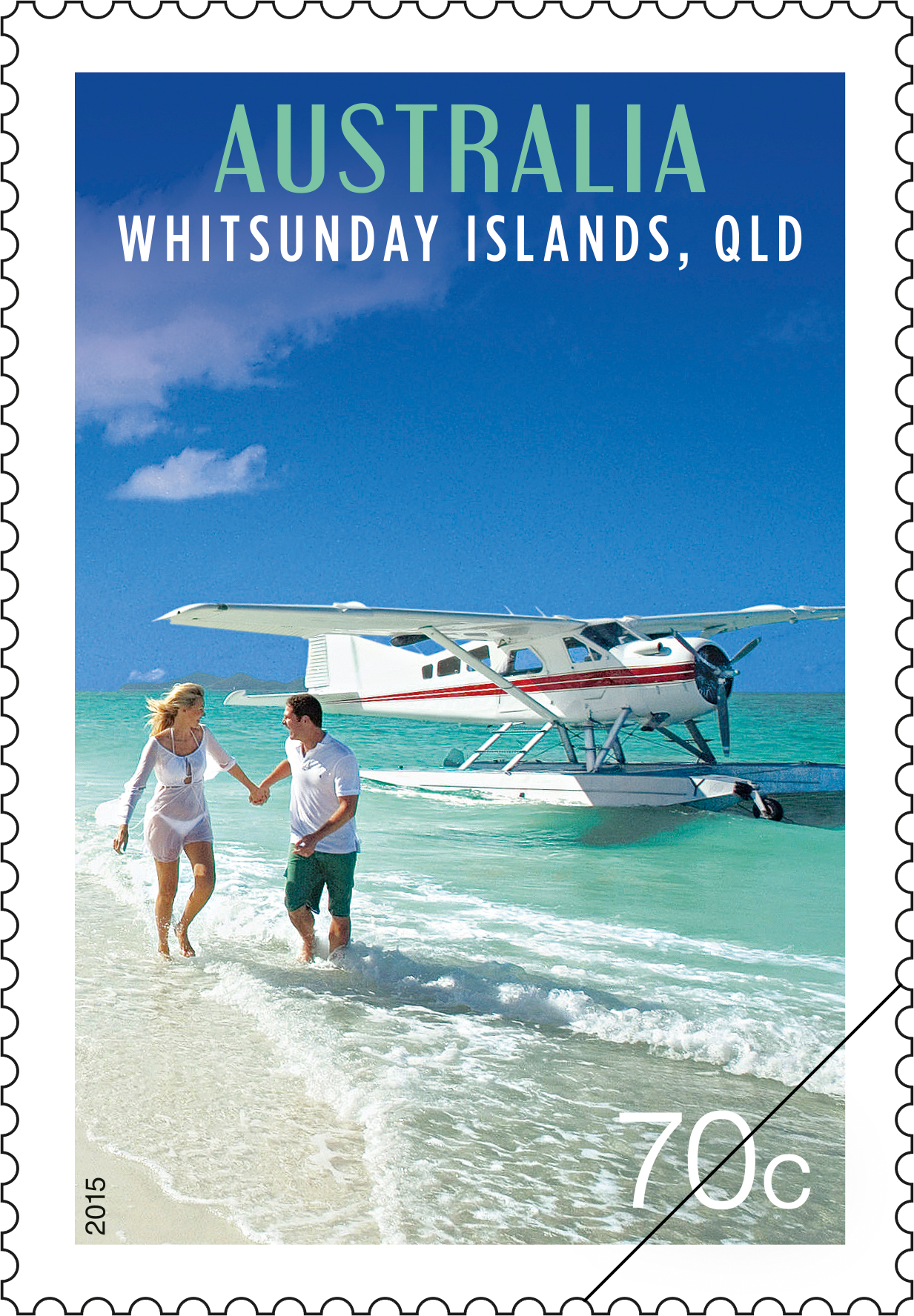 Katherine_Stamp_70c_400 70c Seaplane, Whitsunday Islands, QLD