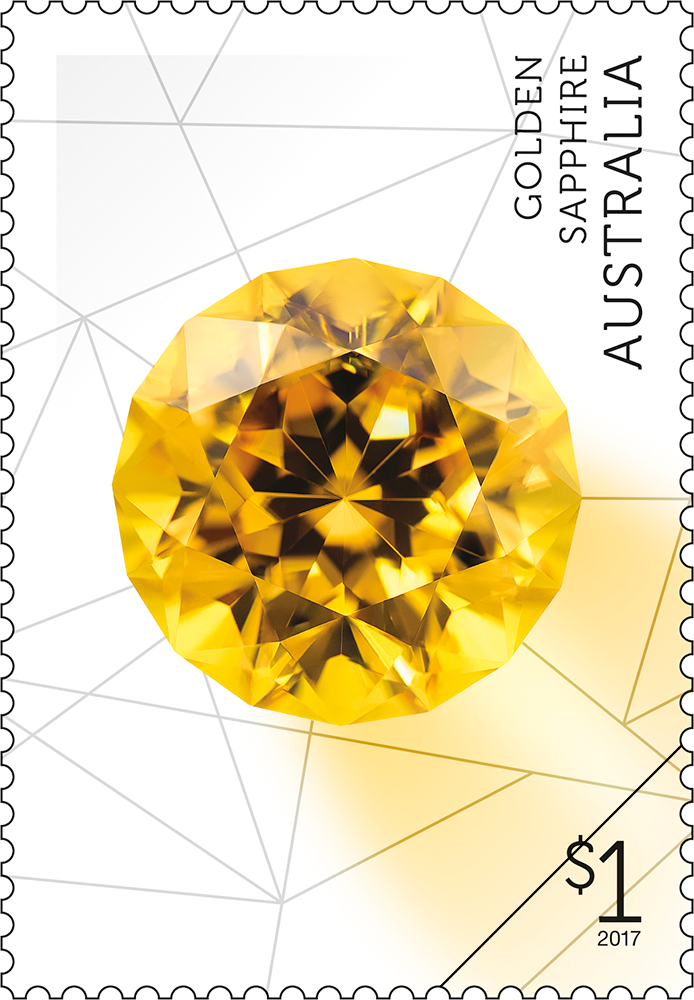 Golden Sapphire stamp