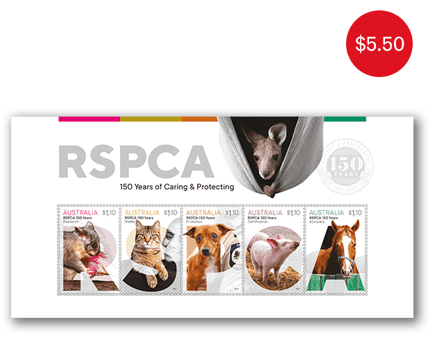 Minisheet - RSPCA: 150 Years