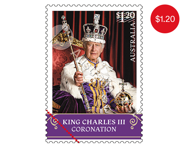 Coronation of King Charles III Gummed Stamp