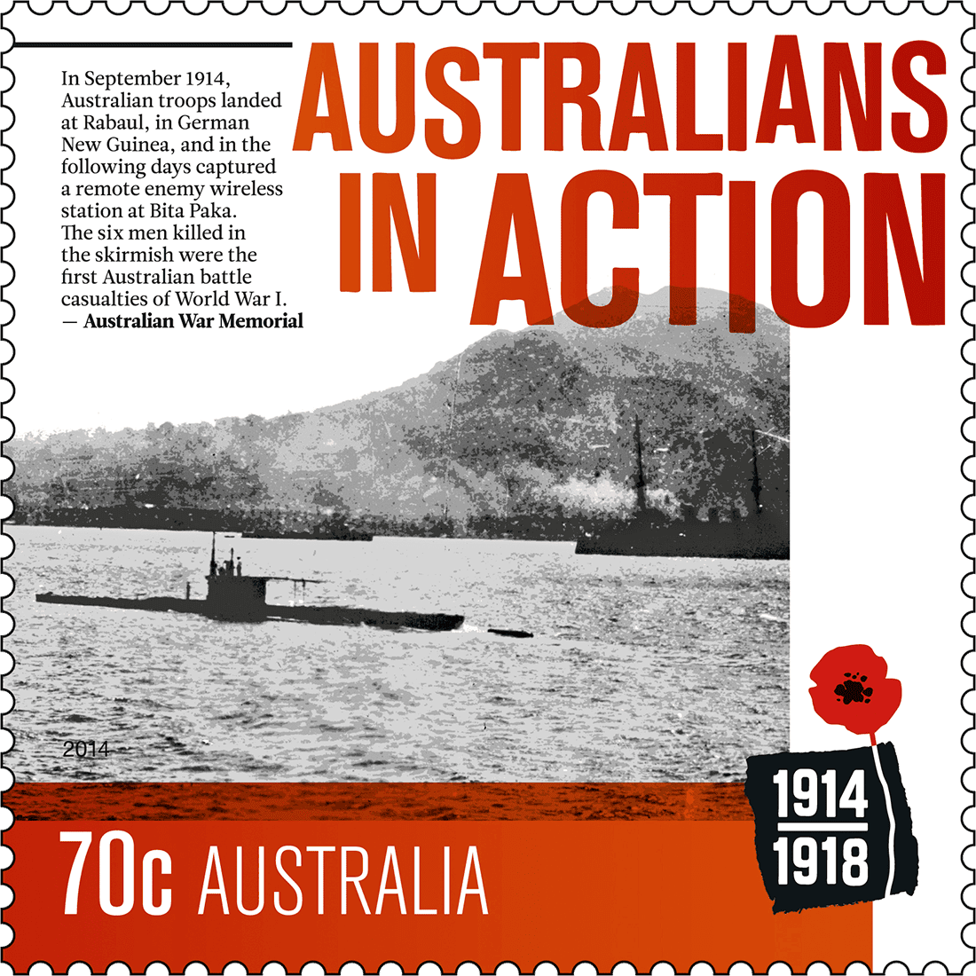 70c Australians in Action