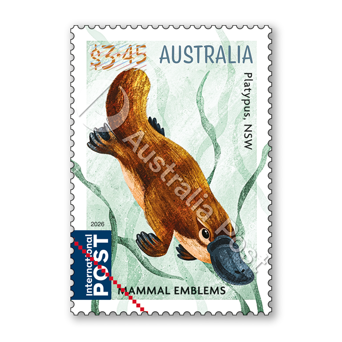 $3.45 Platypus NSW stamp