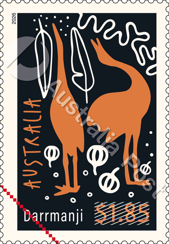 $1.85 Darrmanji (Brolga)  stamp