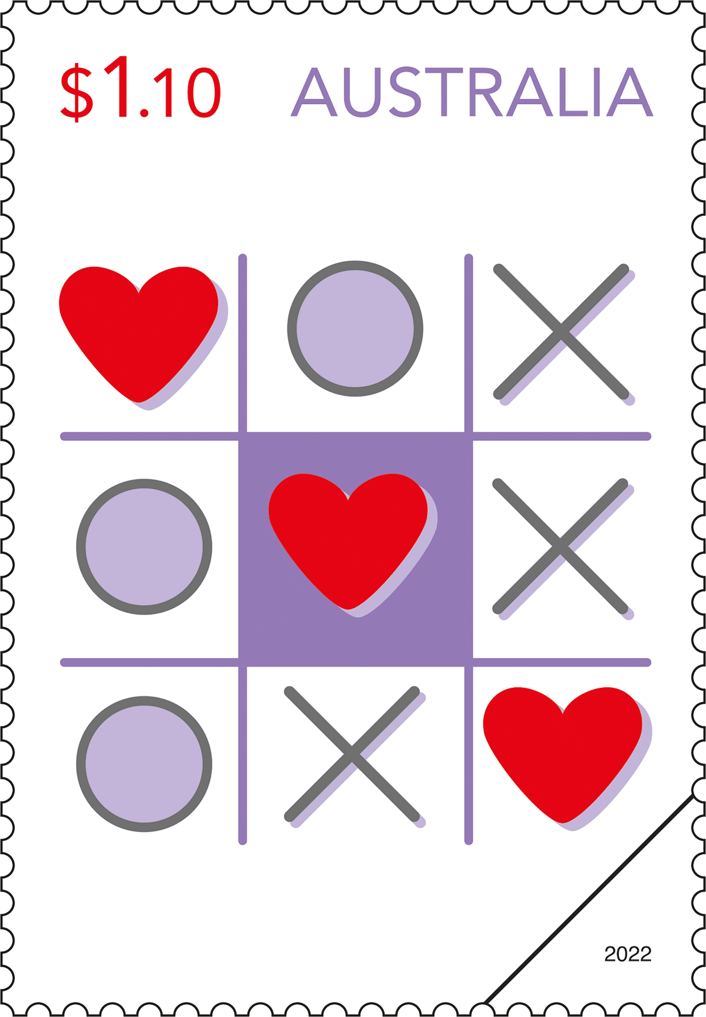 Bouquet_Stamp_400 $1.10 Noughts & Crosses