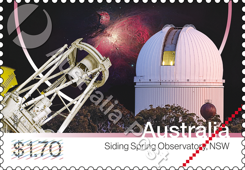 Space_Observatories_Stamp_03_400_WM Siding Spring Observatory, NSW