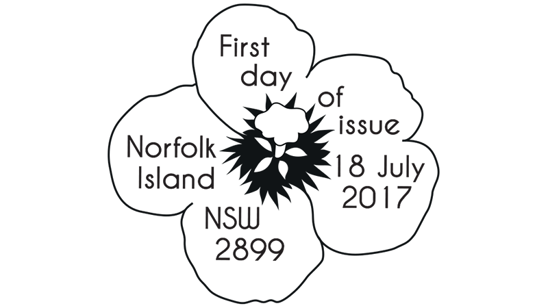 Norfolk Island Flowers postmark Norfolk Island Flowers