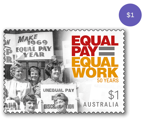 Principle of Equal Pay: 50 Years single stamp