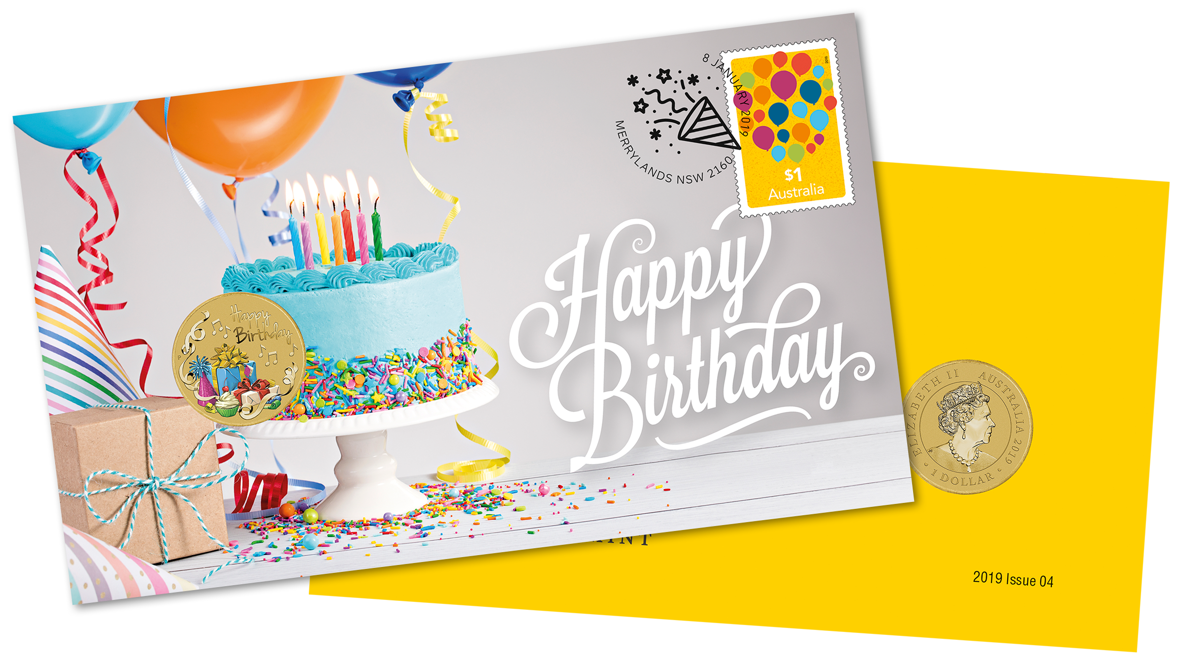 Happy Birthday 2019 postal numismatic cover