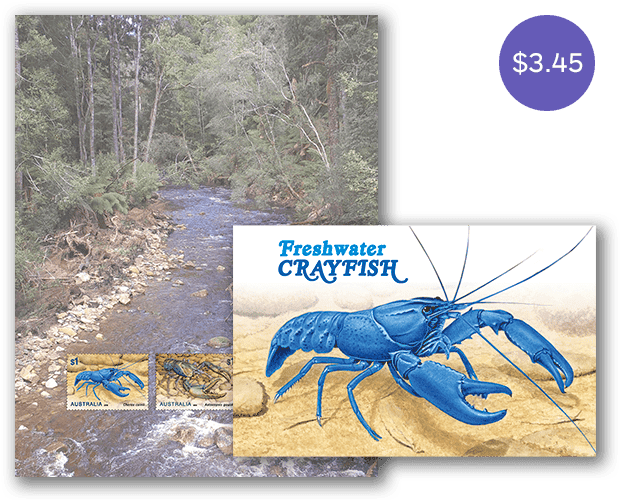 Freshwater Crayfish stamp pack
