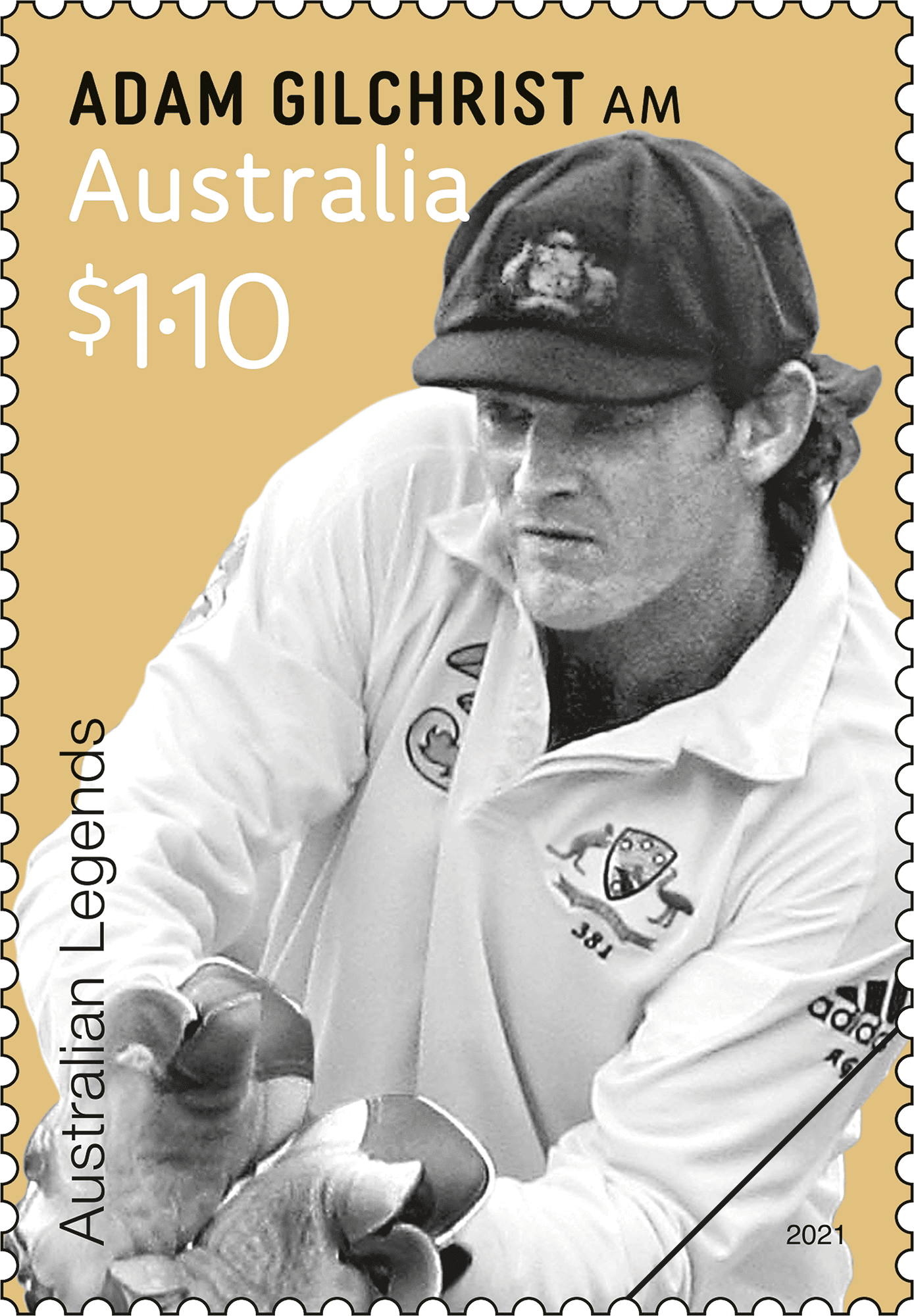 2021_Legends_Adam_Gilchrist_Stamp_400 $1.10 Adam Gilchrist AM