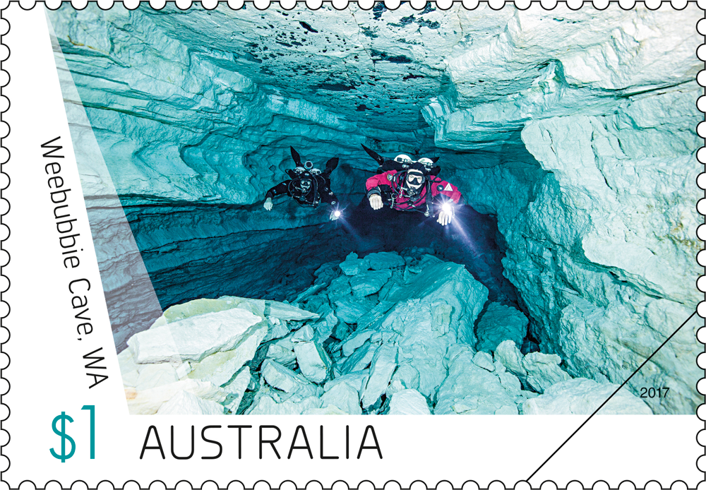 Weebubbie Cave, WA stamp