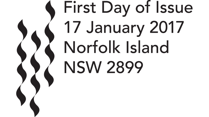 Norfolk Island Waterfalls postmark Norfolk Island Waterfalls