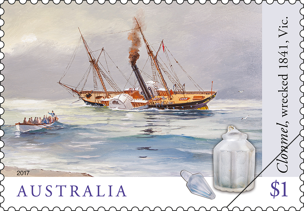 Shipwrecks Clonmel stamp $1.10 The Tweets