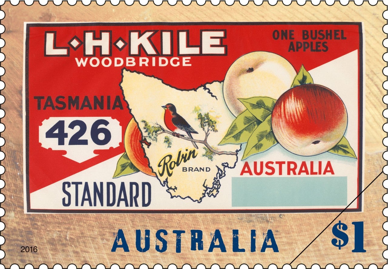 $1 - TL H Kile “Robin” brand apples, Woodbridge, TAS