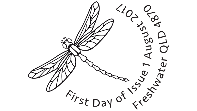 Dragonflies SCM 2017 postmark Dragonflies SCM 2017