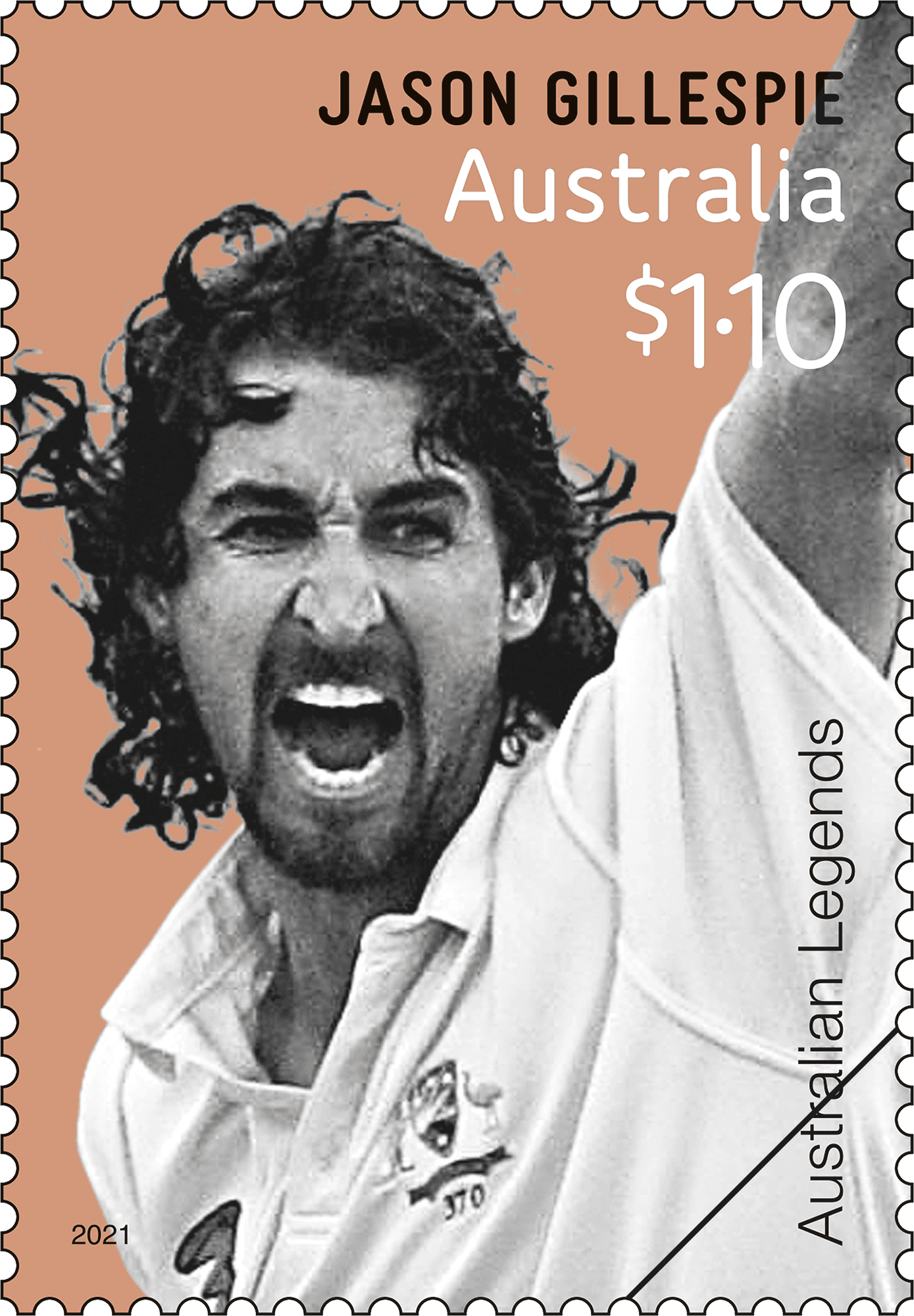 2021_Legends_Adam_Gilchrist_Stamp_400 $1.10 Jason Gillespie