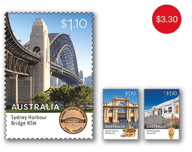 Set of stamps