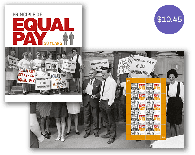 Principle of Equal Pay: 50 Years sheetlet pack