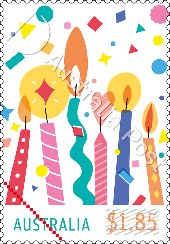 $1.85 Candles stamp