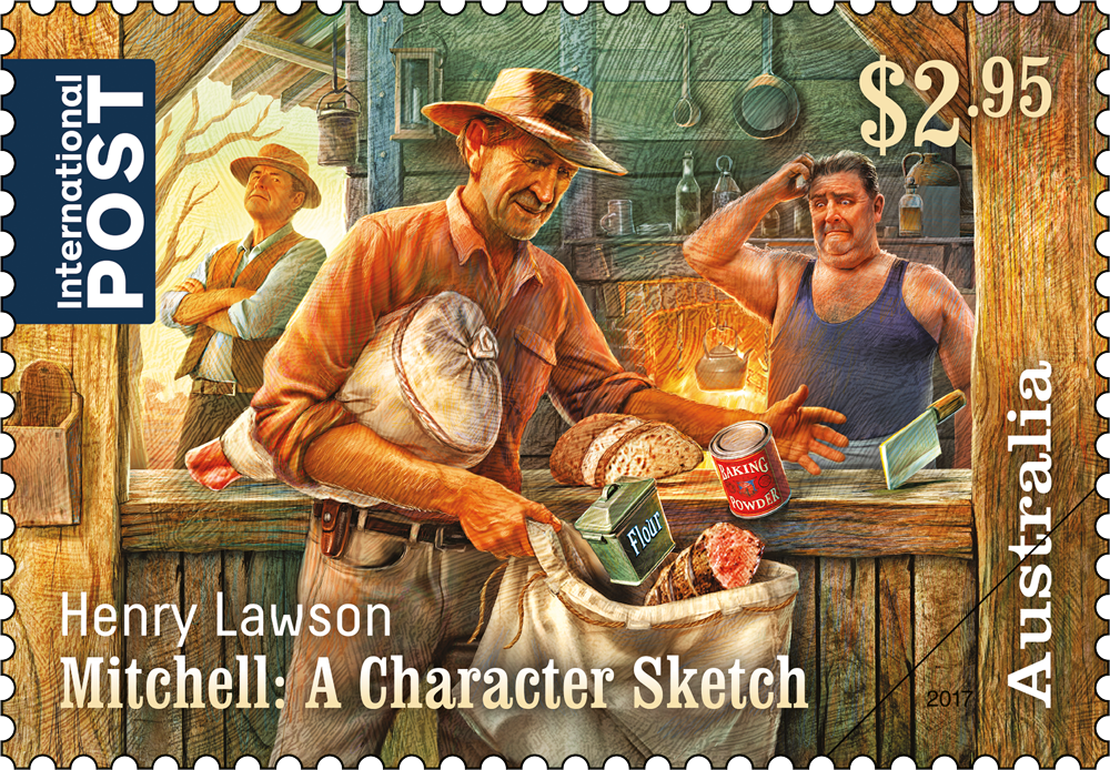 Henry Lawson 1867-1922 Mitchell: A character sketch $2.95 stamp Henry Lawson: 1867-1922