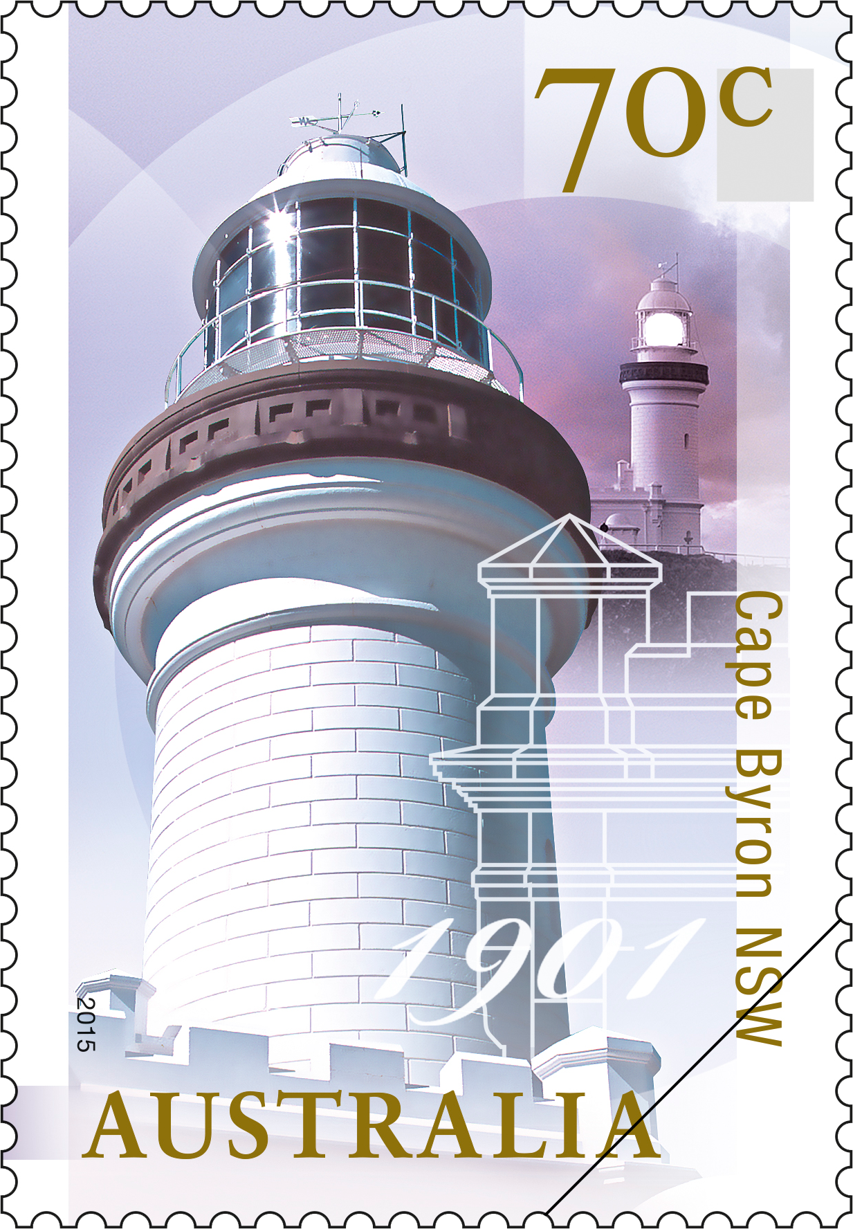 Tasman_Island_Stamp_400 70c Cape Byron NSW