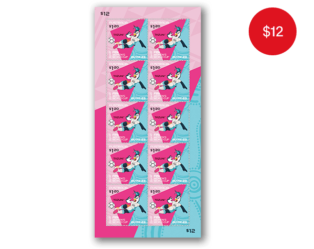 FIFA Women's World Cup 2023 sheetlet Sheetlet of 10x FIFA Women's World Cup 2023 Stamps