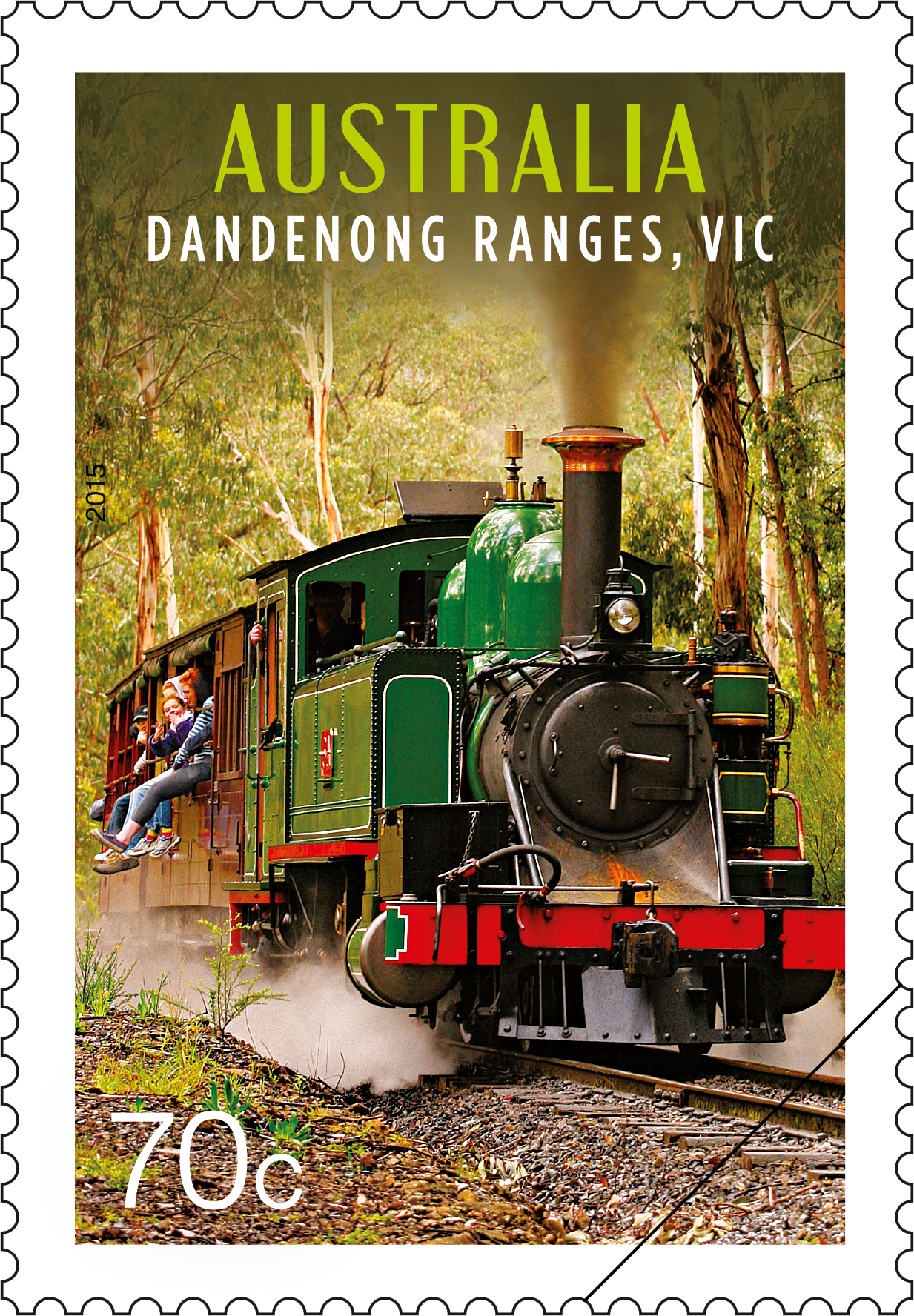Katherine_Stamp_70c_400 70c Puffing Billy, Dandenong Ranges, VIC