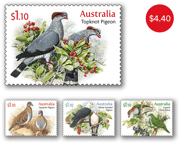 Set of stamps