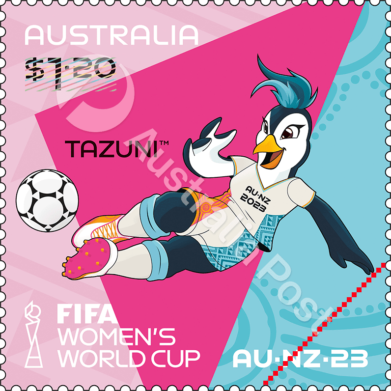 FIFA_stamp_400 $1.20 FIFA Women’s World Cup Australia and New Zealand 2023 stamp