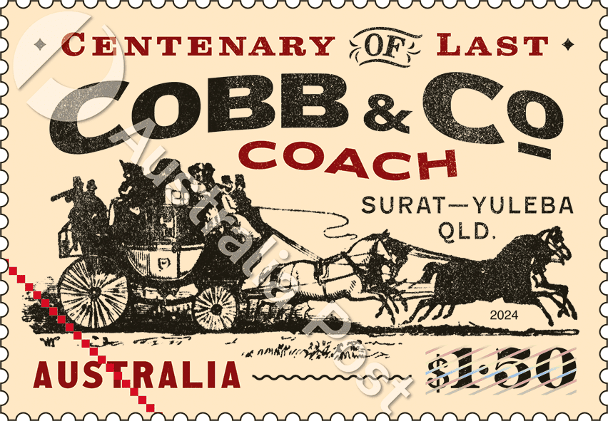 2024_Cobb_Co_stamp_02_400_WM $1.50 Surat – Yuleba