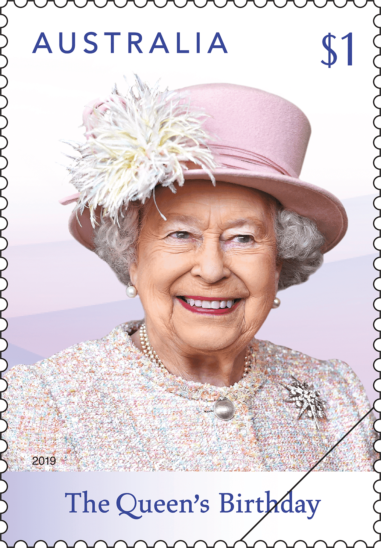 The Queen's Birthday 2019 $1 stamp The Queen's Birthday 2019