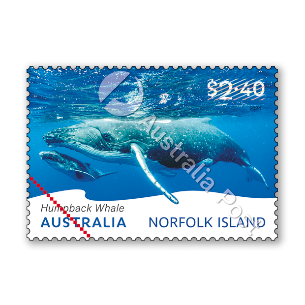 $2.40 Humpback Whale with calf