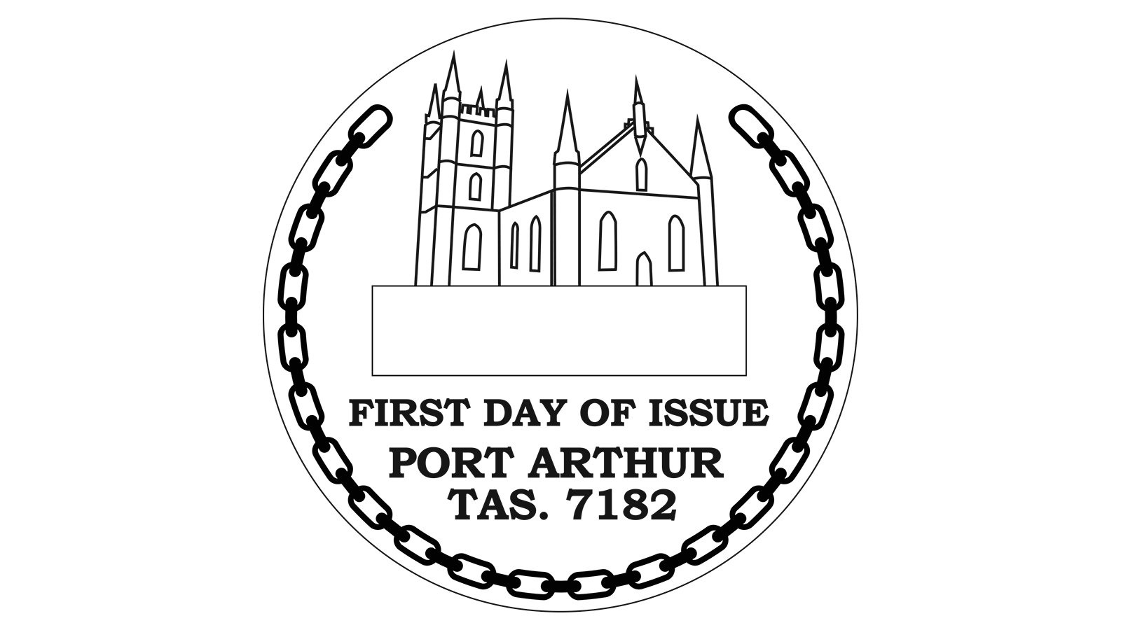 Port Arthur TAS 38mm_postmark outlined