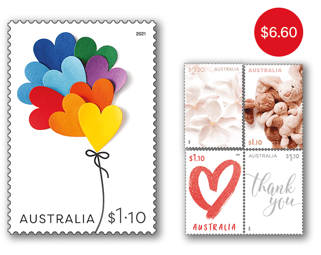 Set of Memorable Moments Gummed Stamps