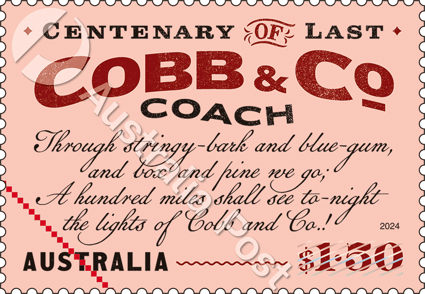 2024_Cobb_Co_stamp_02_400_WM $1.50 “The Lights of Cobb & Co.”