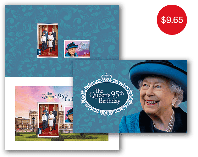 The Queen’s 95th Birthday Stamp Pack The Queen’s 95th Birthday Stamp Pack