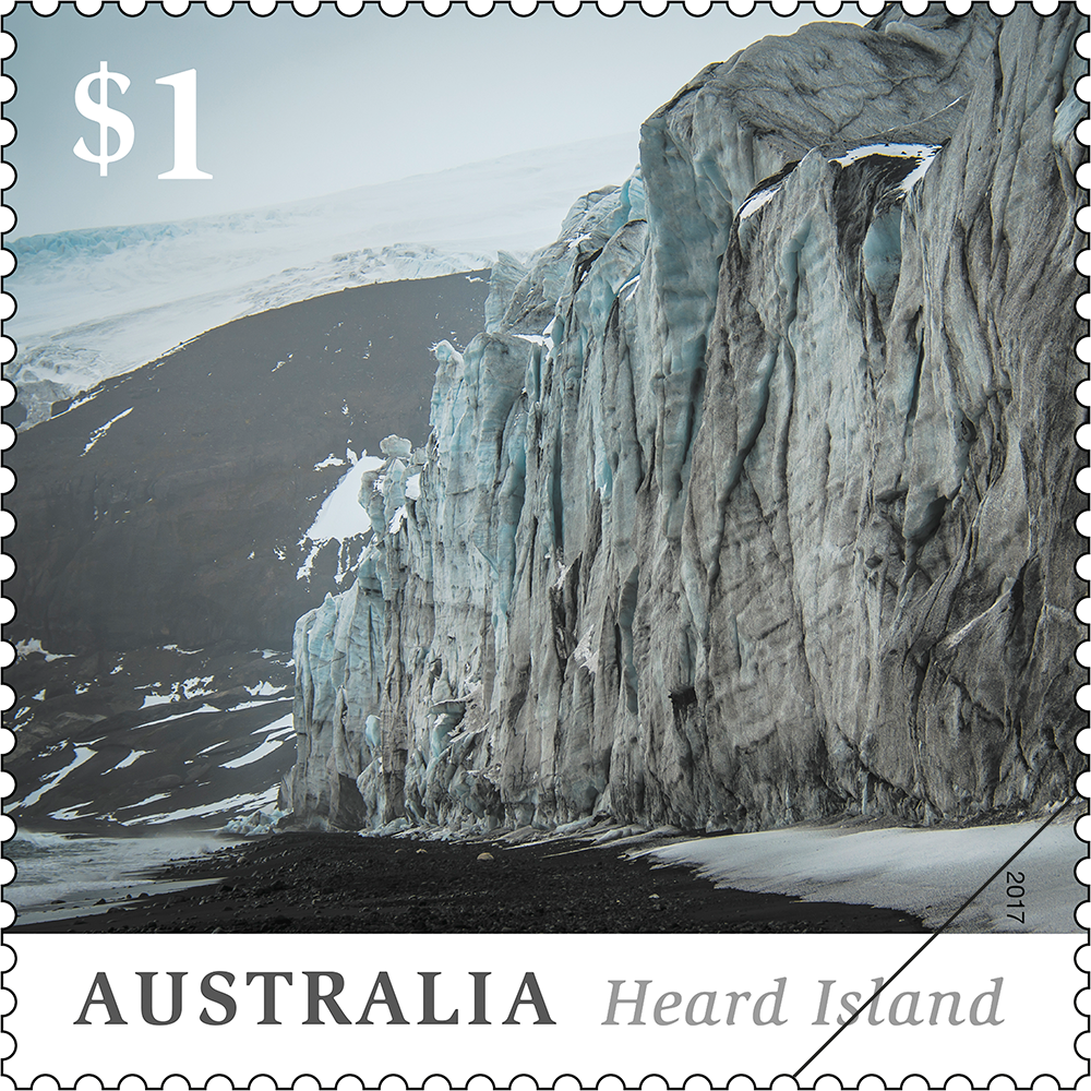 Heard Island $1 glacier stamp