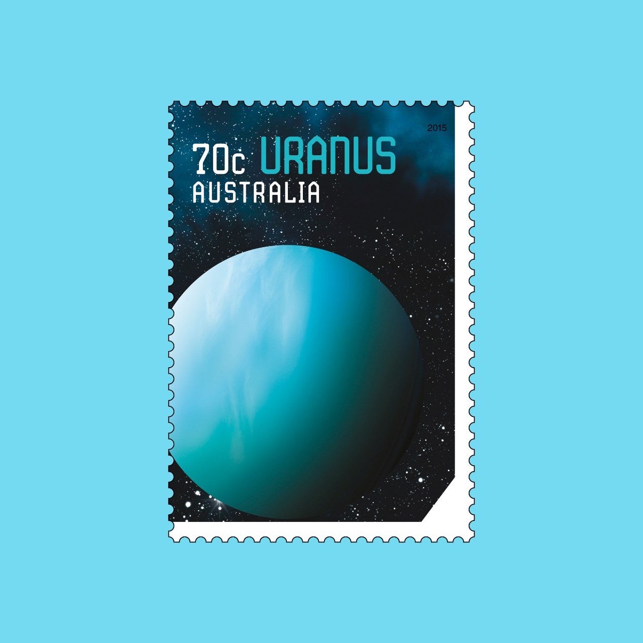 Our Solar System 2015 Uranus stamp