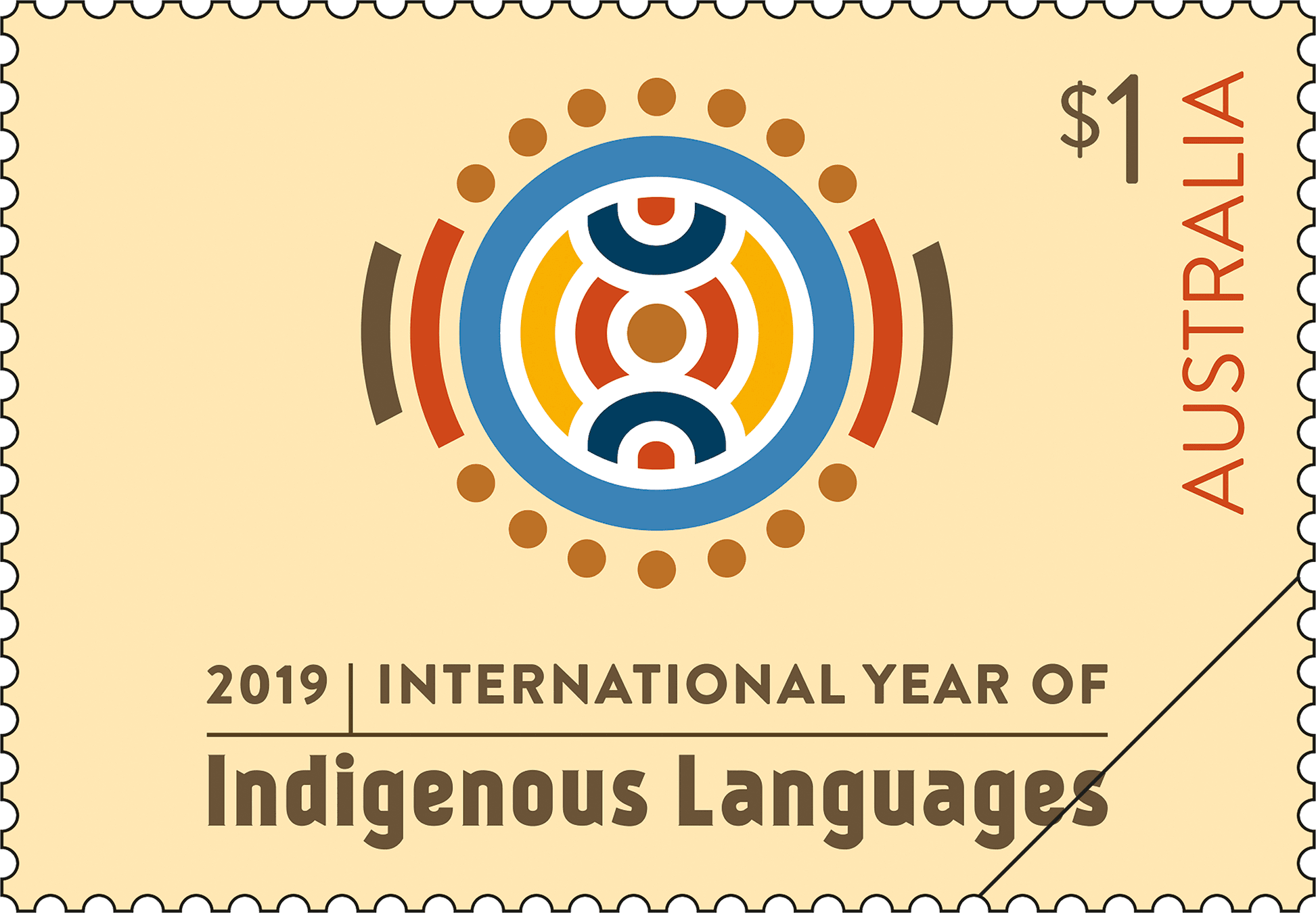 2019 International Year of Indigenous Languages $1 stamp 2019 International Year of Indigenous Languages