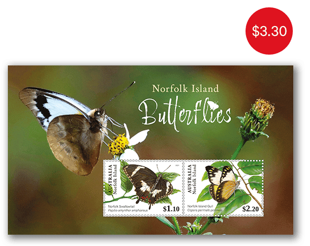 Norfolk Island Butterflies Minisheet Norfolk Island Butterflies Minisheet