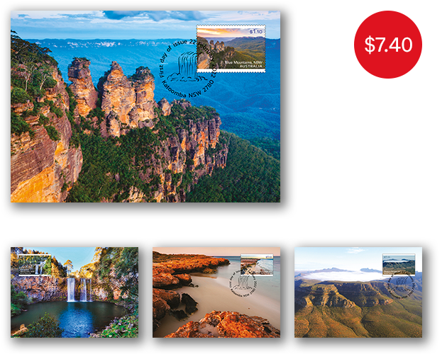 Set of Our Beautiful Continent Maxicards