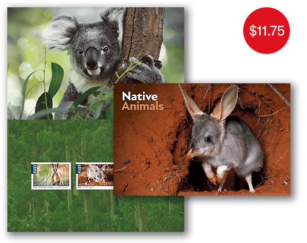 Native Animals 2023 stamp pack
