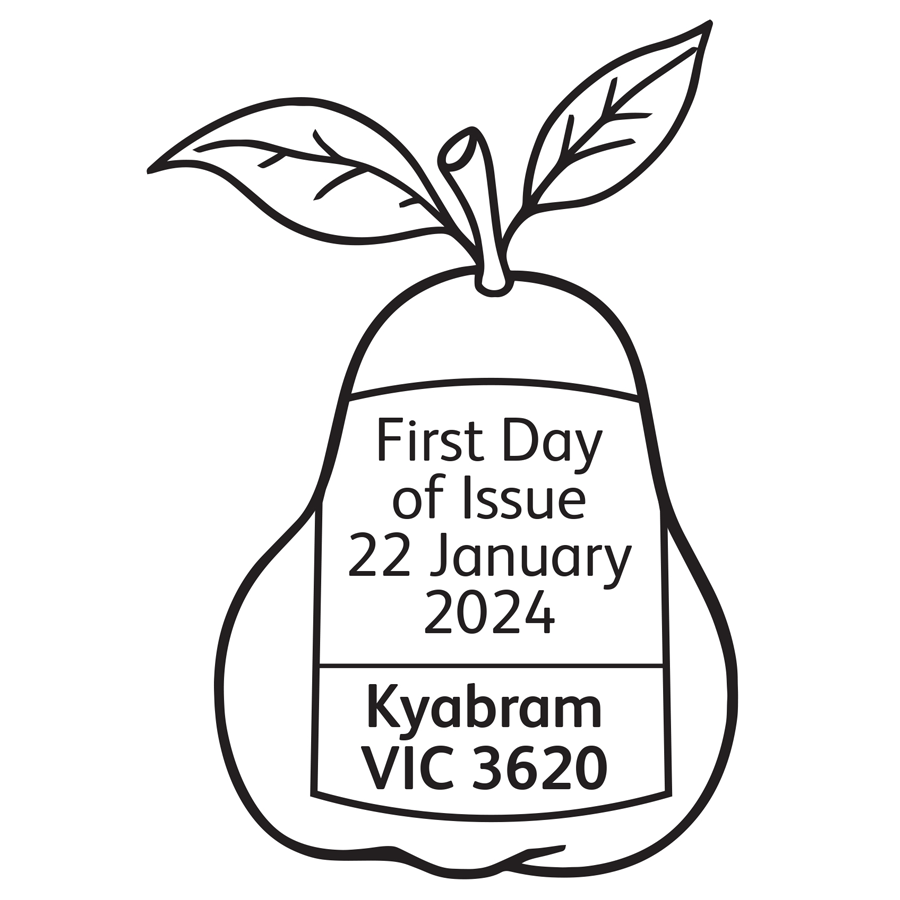 Nostalgic Fruit Labels postmark