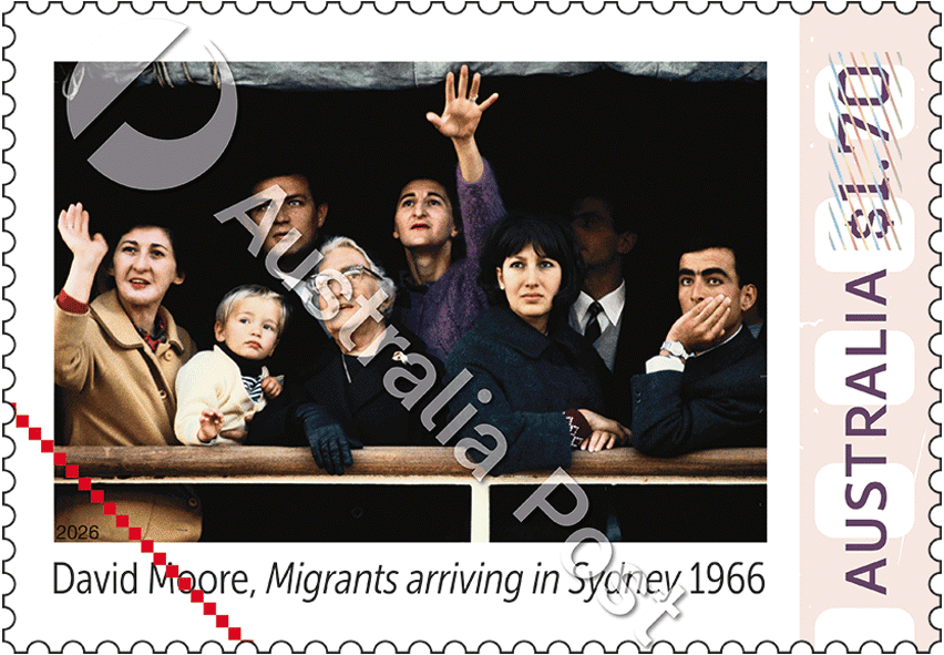 $1.70 David Moore, Migrants arriving in Sydney 1966
