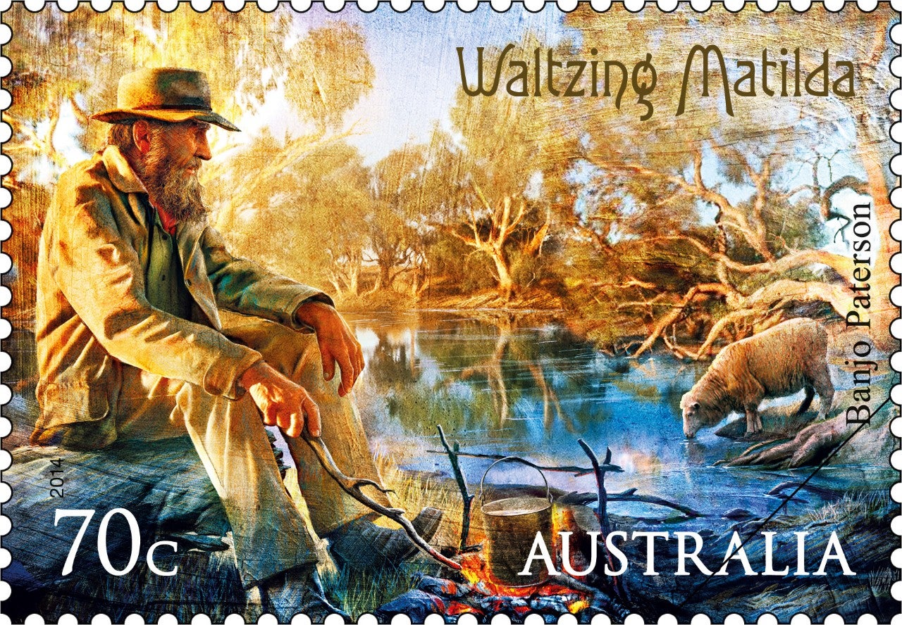 WaltzingMatilda_Stamp_400 70c Waltzing Matilda