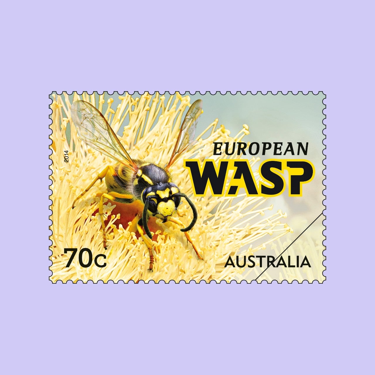 Things That Sting 2014 European Wasp 70c stamp