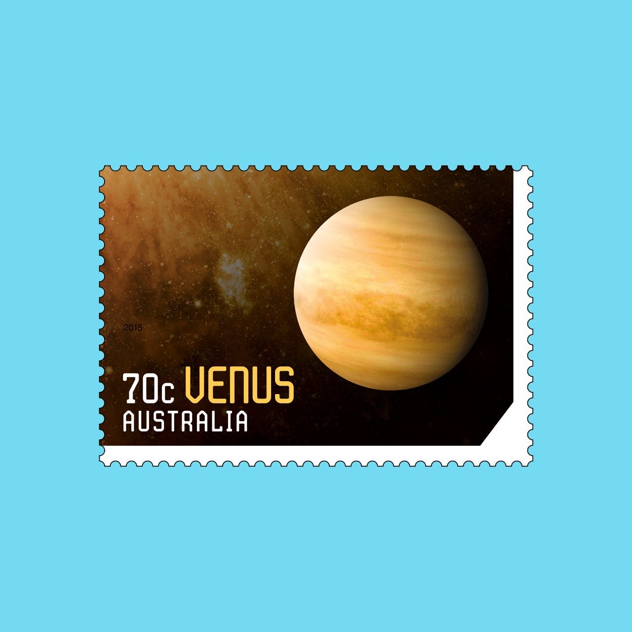 Our Solar System 2015 Venus stamp