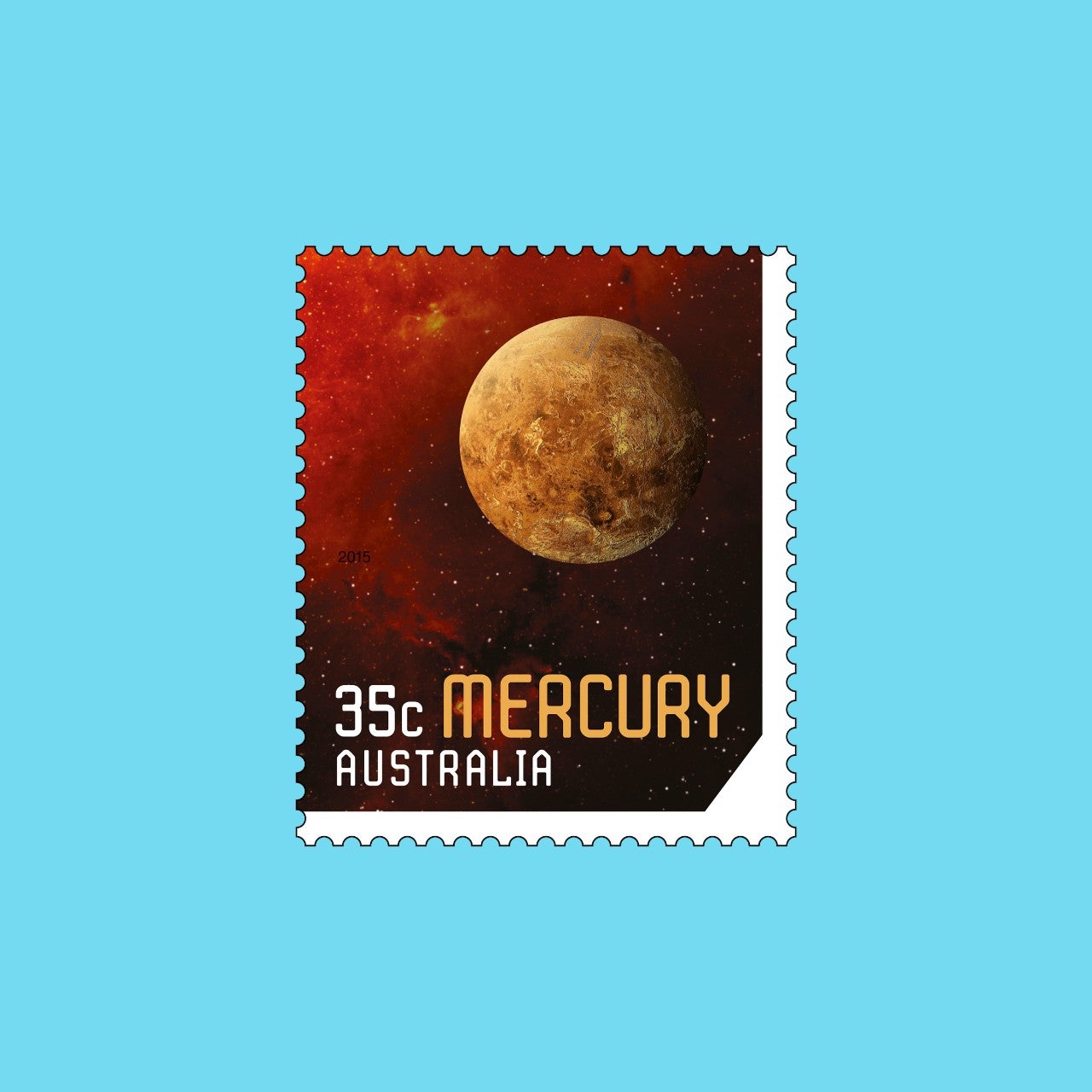 Our Solar System 2015 Mercury stamp